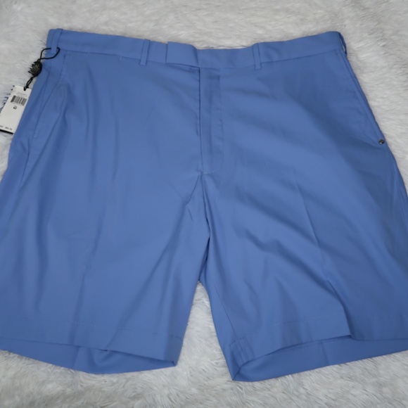 RLX Ralph Lauren Blue Flat Front Men Shorts - Picture 1 of 6